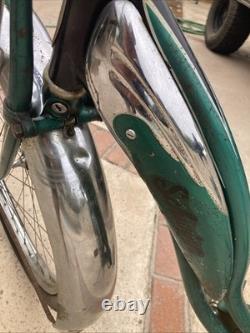 RARE- Vintage Original 1955 Schwinn Girls Green Phantom Bicycle #S75762
