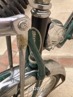RARE- Vintage Original 1955 Schwinn Girls Green Phantom Bicycle #S75762