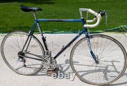 RARE Vintage Schwinn Le Tour 58cm Made in USA Chicago Blue Fade 4130 CRMO Butted