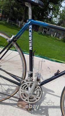 RARE Vintage Schwinn Le Tour 58cm Made in USA Chicago Blue Fade 4130 CRMO Butted