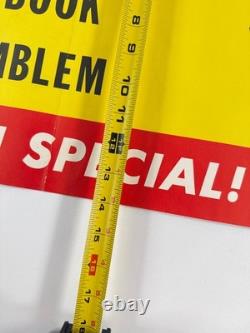 RARE vtg 1958 Schwinn Bike Thrills Advertising Store Display paper banner sign