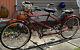 Rare 1959 Red Schwinn Town & Country Tandem Bicycle Clean! 100% Complete! Chrome