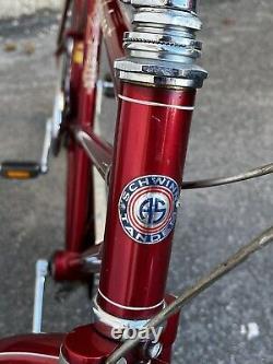 Rare Old 1959 Red SCHWINN TOWN & COUNTRY Tandem Bicycle So Clean! 100% Complete