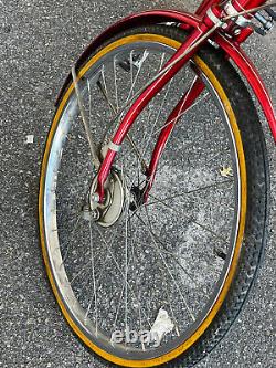 Rare Old 1959 Red SCHWINN TOWN & COUNTRY Tandem Bicycle So Clean! 100% Complete