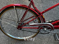 Rare Old 1959 Red SCHWINN TOWN & COUNTRY Tandem Bicycle So Clean! 100% Complete