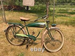 Rare Original 1950 Schwinn Panther Cruiser Bicycle Unrestored Balloon Tires VTG