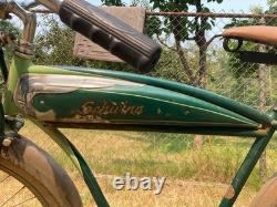Rare Original 1950 Schwinn Panther Cruiser Bicycle Unrestored Balloon Tires VTG