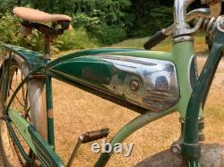 Rare Original 1950 Schwinn Panther Cruiser Bicycle Unrestored Balloon Tires VTG