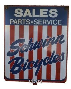 Rare! Sales Parts Service SCHWINN BICYCLES metal sign Vintage Collection