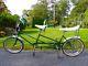 Rare Schwinn Vintage Mini-tandem Bike Green For Kids 1968 Banana Seats