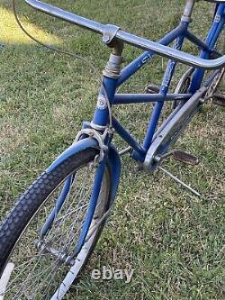 Rare Vintage 1950s Blue SCHWINN TOWN & COUNTRY Tandem Bicycle