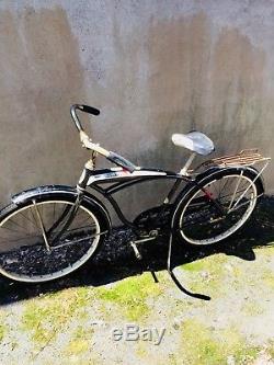 Rare Vintage 1950s Schwinn Hornet Tank Boys Bike Bicycle Black Orig Unrestored