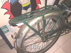 Rare Vintage 1951 Schwinn Green Phantom Tank Bicycle All Original Complete
