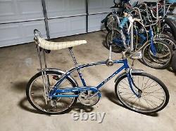 Rare Vintage 1968 Schwinn Sting-Ray Fastback Bicycle Muscle Shifter Bike Blue