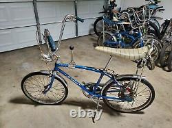 Rare Vintage 1968 Schwinn Sting-Ray Fastback Bicycle Muscle Shifter Bike Blue