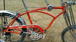 Rare Vintage 1968 Schwinn Sting-Ray Orange Krate Muscle Bike 5 Speed Stick USA