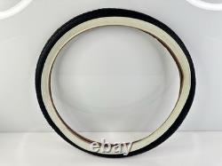 Rare Vintage 1980's Schwinn Westwind Tire 20x1-3/4 S-7 White Black NOS