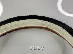 Rare Vintage 1980's Schwinn Westwind Tire 20x1-3/4 S-7 White Black NOS