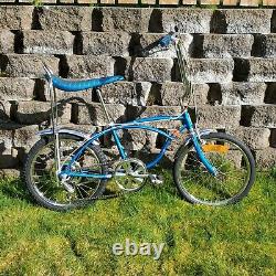 Rare Vintage August 1977 Schwinn Sting-Ray 5 Speed Sky Blue 20 Boys J38-9 USA