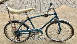 Rare Vintage Classic Schwinn Stingray Fastback 5 Speed Kickback Bicycle