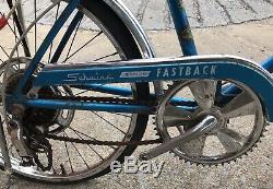 Rare Vintage Classic Schwinn Stingray Fastback 5 Speed Kickback Bicycle
