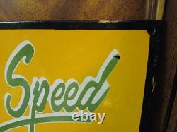 Rare Vintage Large Schwinn Bicycle Advertising Heavy Porcelain Metal Sign