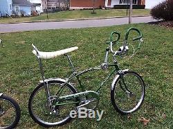 Rare Vintage Schwinn 1968 Ramshorn Fastback Bicycle Campus Green excellent