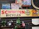 Rare Vintage Schwinn Bicycles Lighted Dealer Sign 50x10 Works