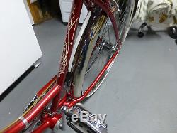 Rare vintage 1959 Schwinn Fair Lady 3 Speed bicycle All original Radiant red