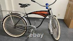 Red Black Schwinn Hornet Phantom Tank Bicycle 26 Vintage Cruiser 1940s-1950s