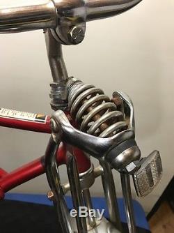 Red Schwinn Stingray Apple Krate Bicycle Vintage with Banana Seat & Slicks