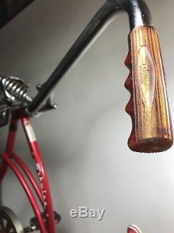 Red Schwinn Stingray Apple Krate Bicycle Vintage with Banana Seat & Slicks