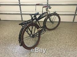 SCHWINN 1940 MOTORBIKE PACKARD Bicycle -Antique Vintage