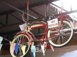 SCHWINN 1946 TANK BIKE Beautifully Restored By Vintage Bicycle Shop-