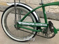 SCHWINN 1965 STING RAY DELUXE LIME GREEN Bicycle Antique Vintage