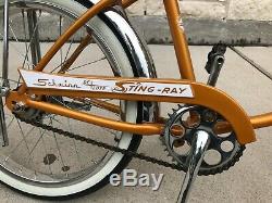 SCHWINN 1966 STING RAY DELUXE COPPERTONE Bicycle Antique Vintage