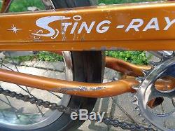 SCHWINN 1967 COPPERTONE STING-RAY Bicycle -Vintage Bike- Original 2 speed