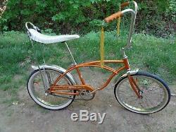 SCHWINN 1967 Coppertone Sting-ray DeLuxe Bicycle-Vintage BikeOriginal