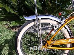 Schwinn 1968 Deluxe 3spd Stik Stingray Vintage Bicycle All Nice Original 68 Bike