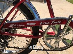 SCHWINN 1968 Red APPLE KRATE Bicycle -Antique Vintage