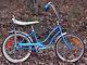 Schwinn 1968 Slik Chik Sting-ray Bicycle-vintage Bikeorig 68 Sky Blue