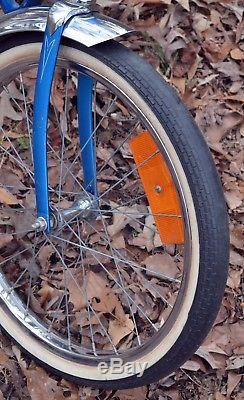 SCHWINN 1968 Slik Chik Sting-ray Bicycle-Vintage BikeOrig 68 SKY BLUE