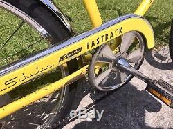 SCHWINN 1973 FASTBACK 5 speed Sting-Ray Bicycle Vintage Bike Original LEMON