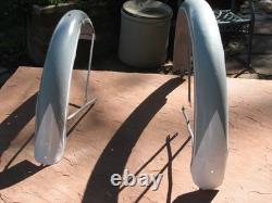 SCHWINN BICYCLE VINTAGE FENDERS 3 1/2 WIDE, FOR 26 BIKE, 1940's /50's / 60's