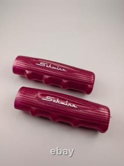 SCHWINN BICYCLE VINTAGE NOS VIOLET JELLO HAND GRIPS 1960's ORIG