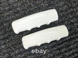 SCHWINN BICYCLE VINTAGE WHITE HAND GRIPS 1960's ORIGINAL USA STINGRAY