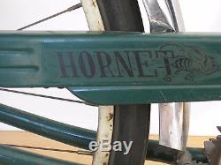 SCHWINN HORNET BICYCLE VINTAGE 1950s greenGIRLS BIKE