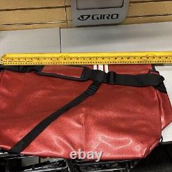 SCHWINN MESSENGER BAG RED GLITTER Sparkle Vinyl Chrome Bicycle Pack bike VTG