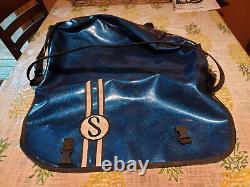 SCHWINN MESSENGER Bag BLUE GLITTER by Chrome USA Bicycle Pack bike back Vintage