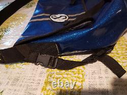 SCHWINN MESSENGER Bag BLUE GLITTER by Chrome USA Bicycle Pack bike back Vintage